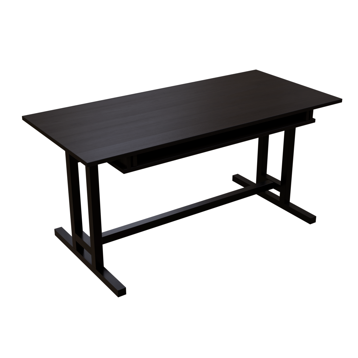 Zinnia Computer Table with Keyboard Tray by Riyan Luxiwood.