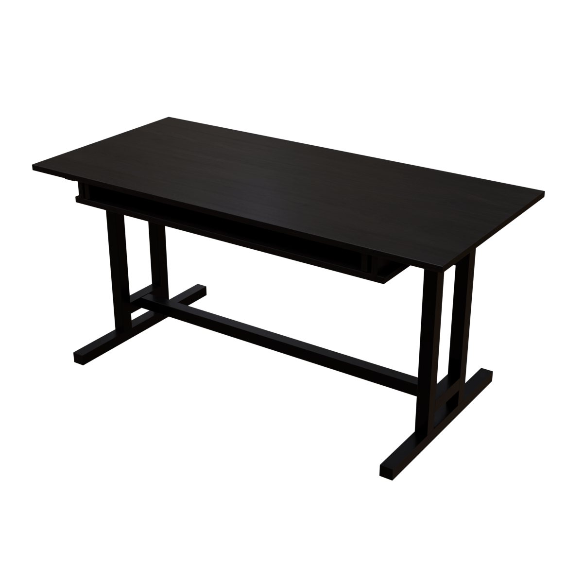 Zinnia Computer Table with Keyboard Tray by Riyan Luxiwood.