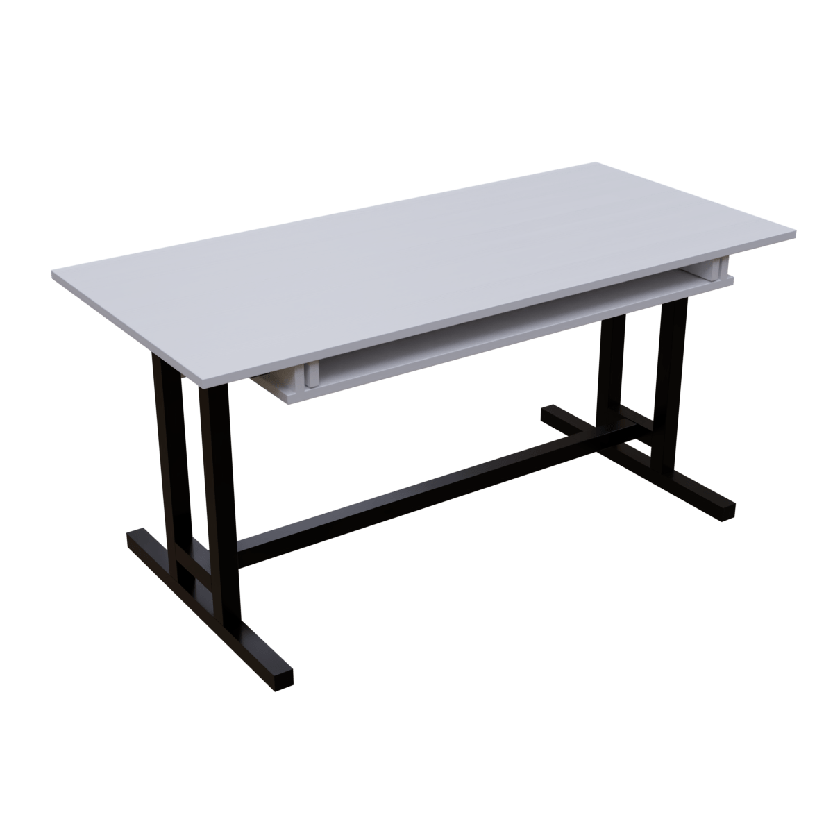 Zinnia Computer Table with Keyboard Tray by Riyan Luxiwood.