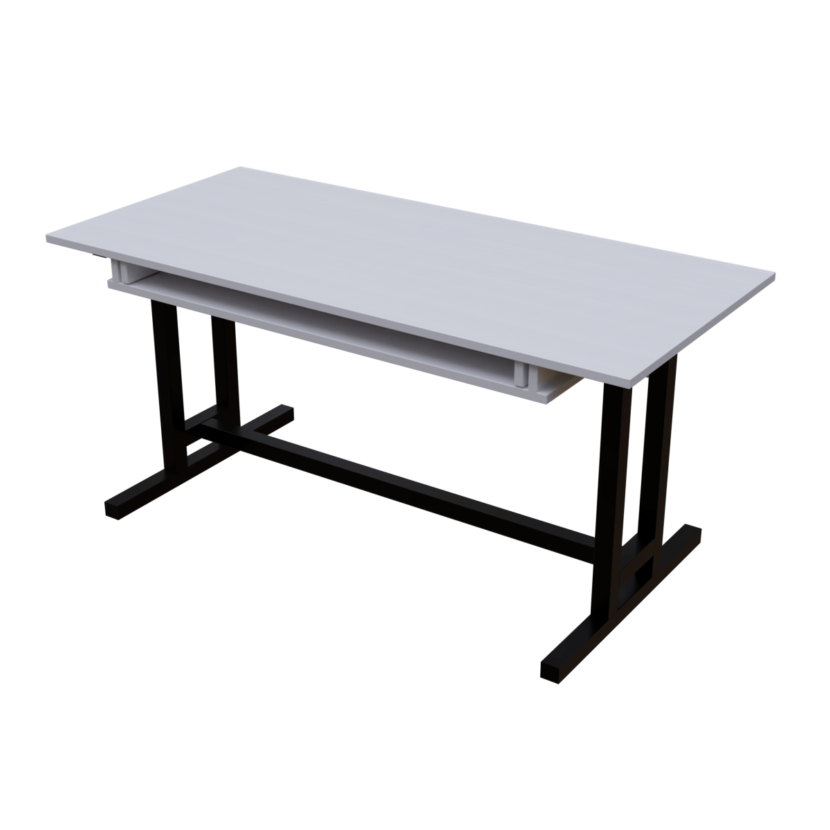Zinnia Computer Table with Keyboard Tray by Riyan Luxiwood.