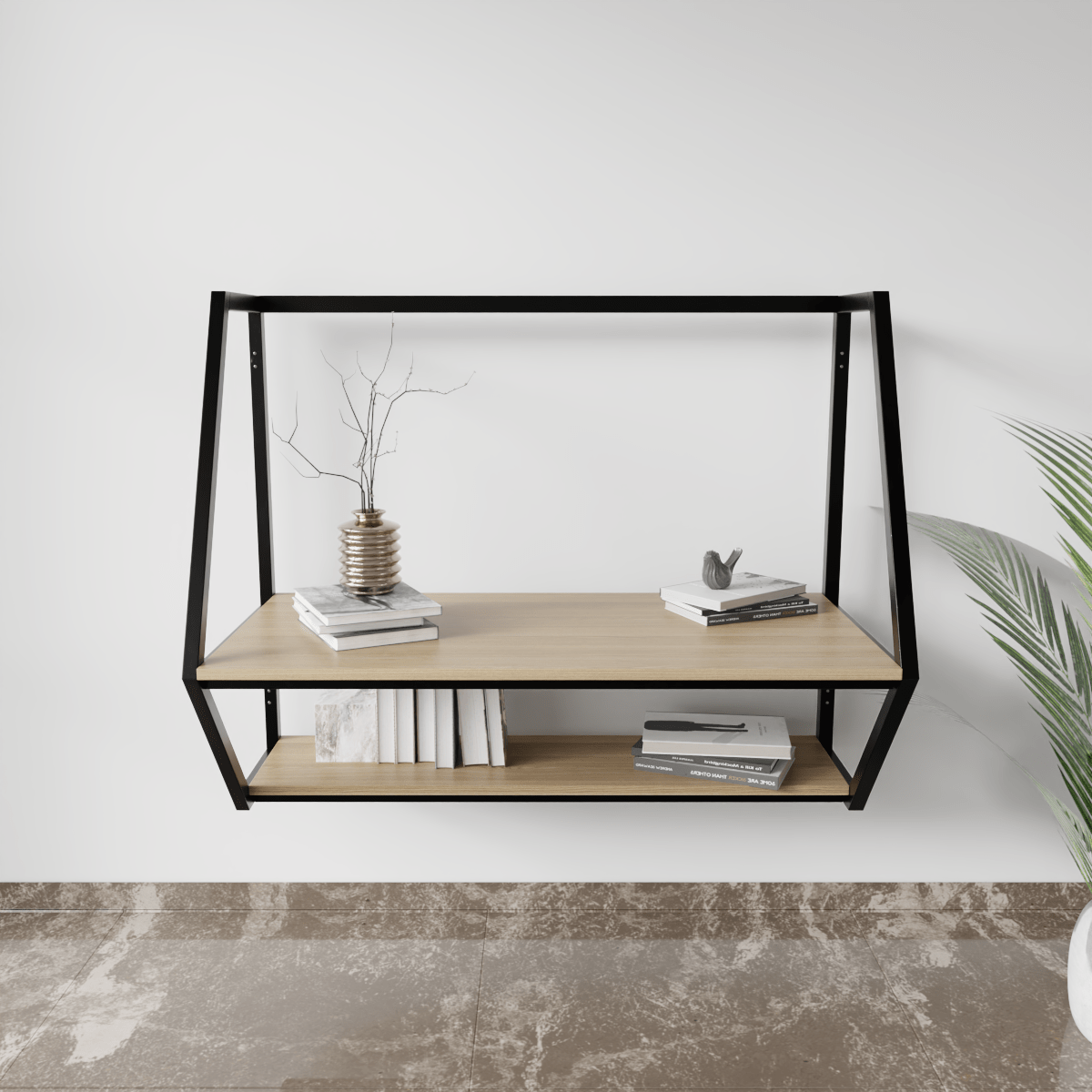 Berlin Wall Mounted Desk by Riyan Luxiwood.