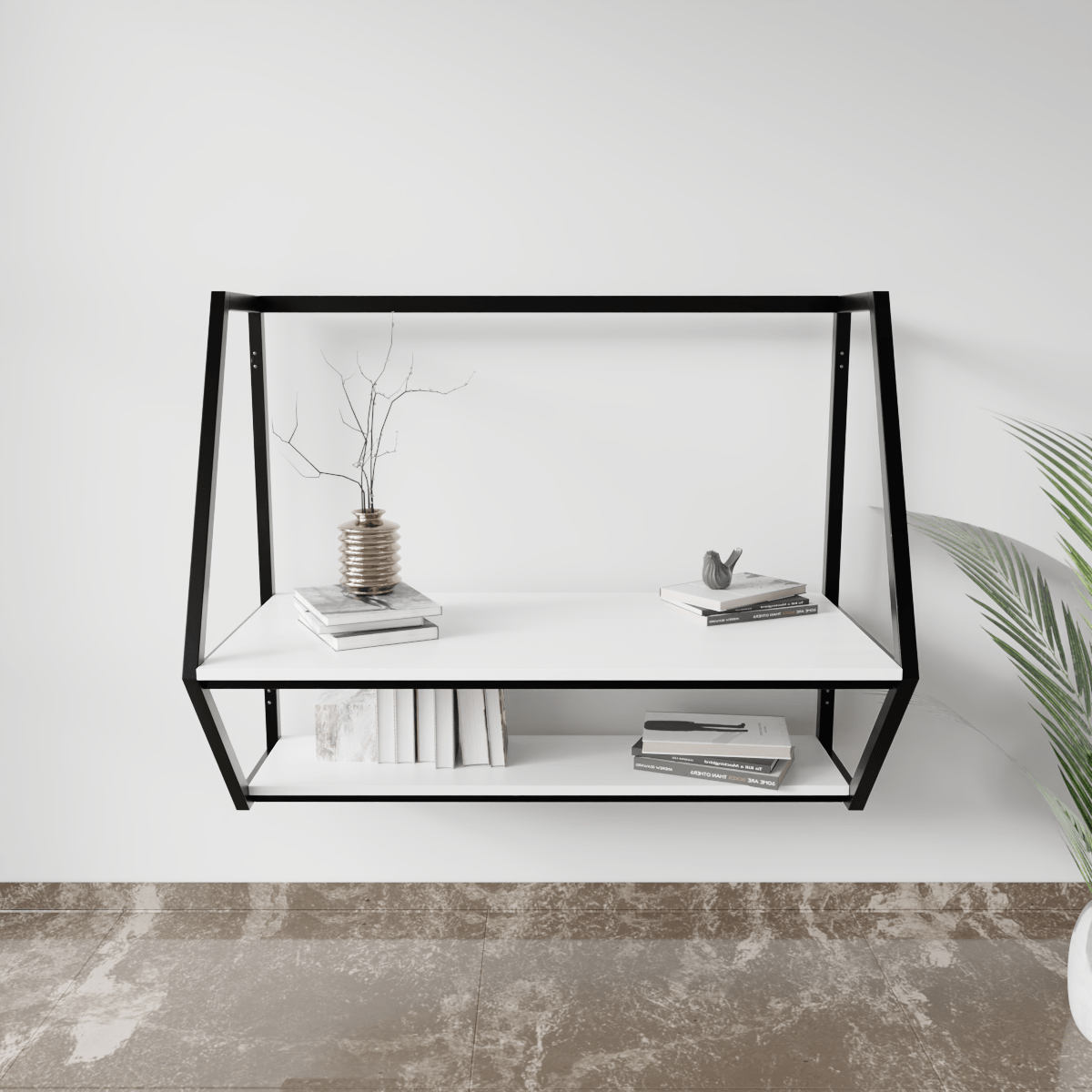 Berlin Wall Mounted Desk by Riyan Luxiwood.