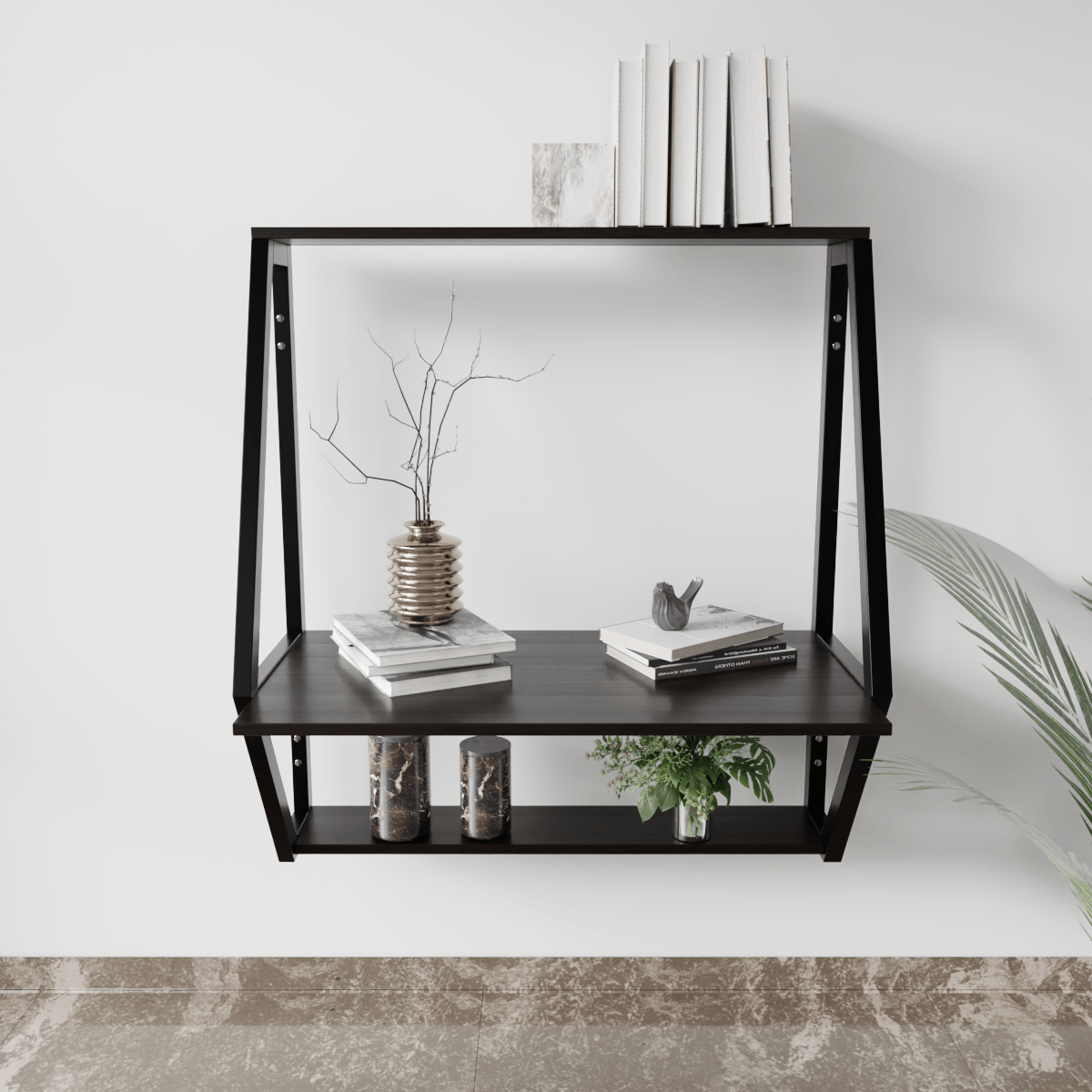Badonia Wall Mounted Desk by Riyan Luxiwood.