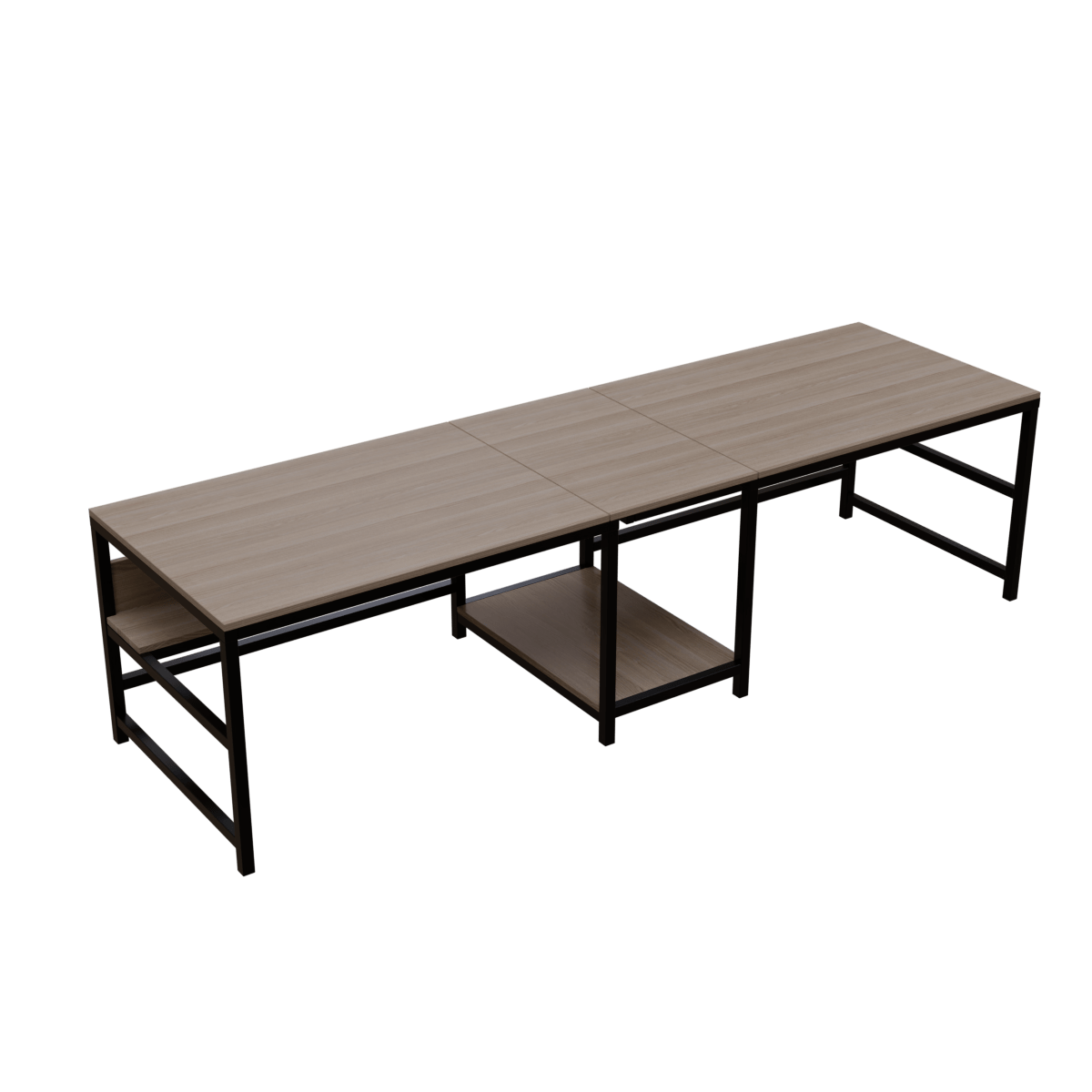 Dublin Computer Table With Open Storage By Riyan Luxiwood.