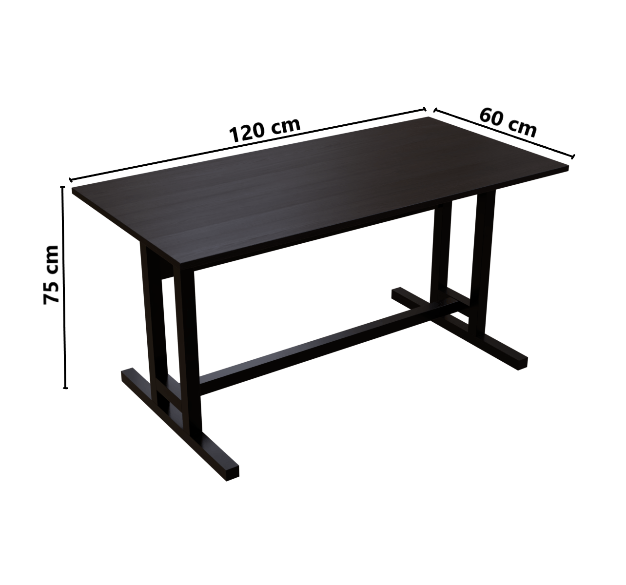 Clover Computer Table by Riyan Luxiwood.