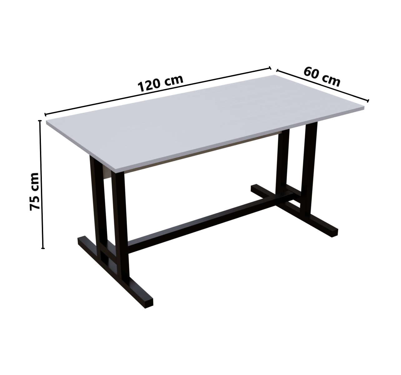 Clover Computer Table by Riyan Luxiwood.