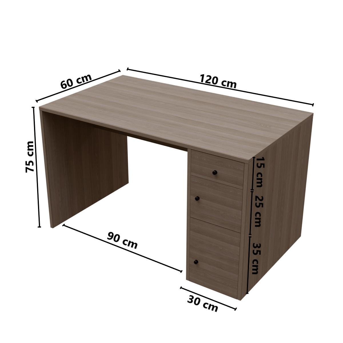 Jimmy Computer Table With Storage By Riyan Luxiwood.