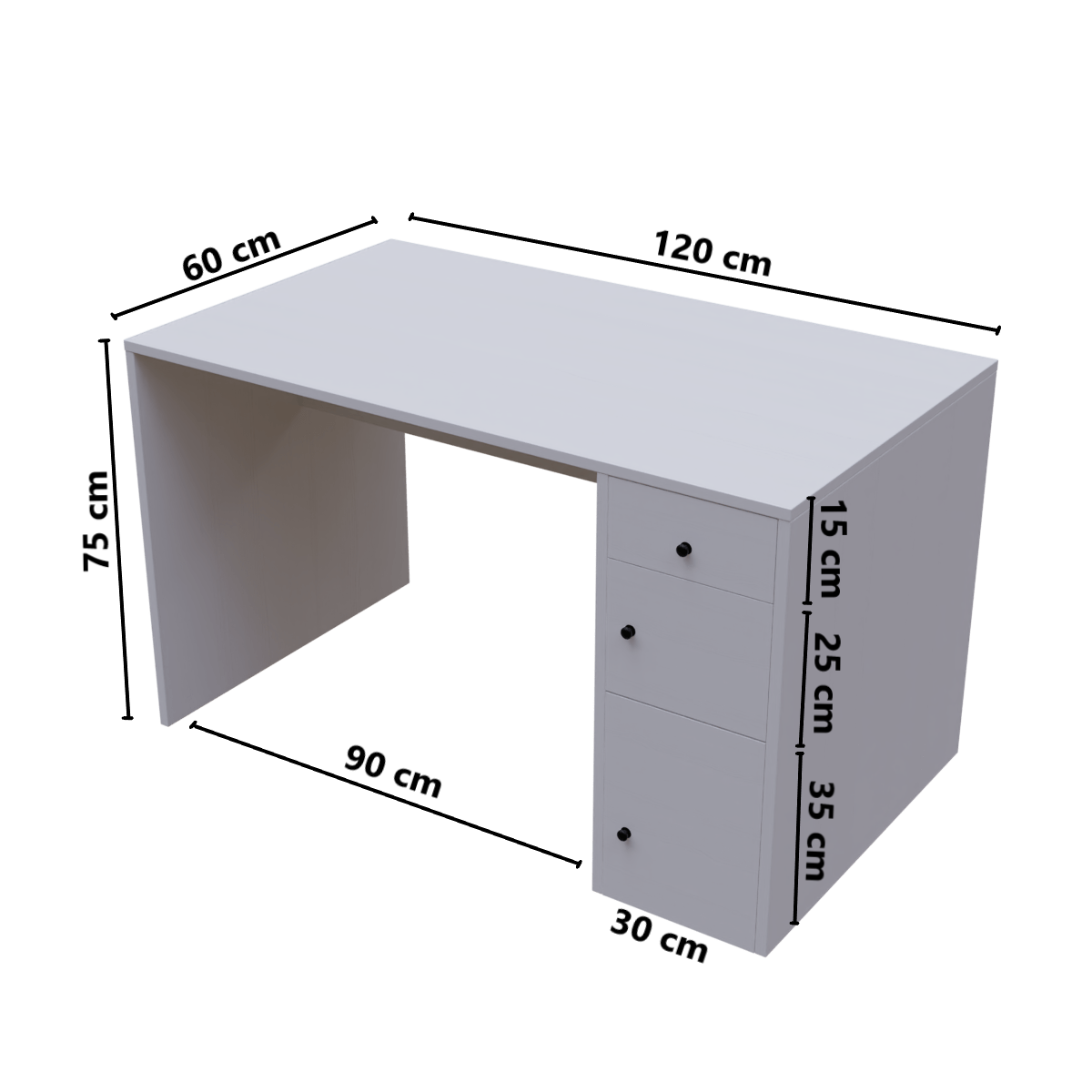 Jimmy Computer Table With Storage By Riyan Luxiwood.