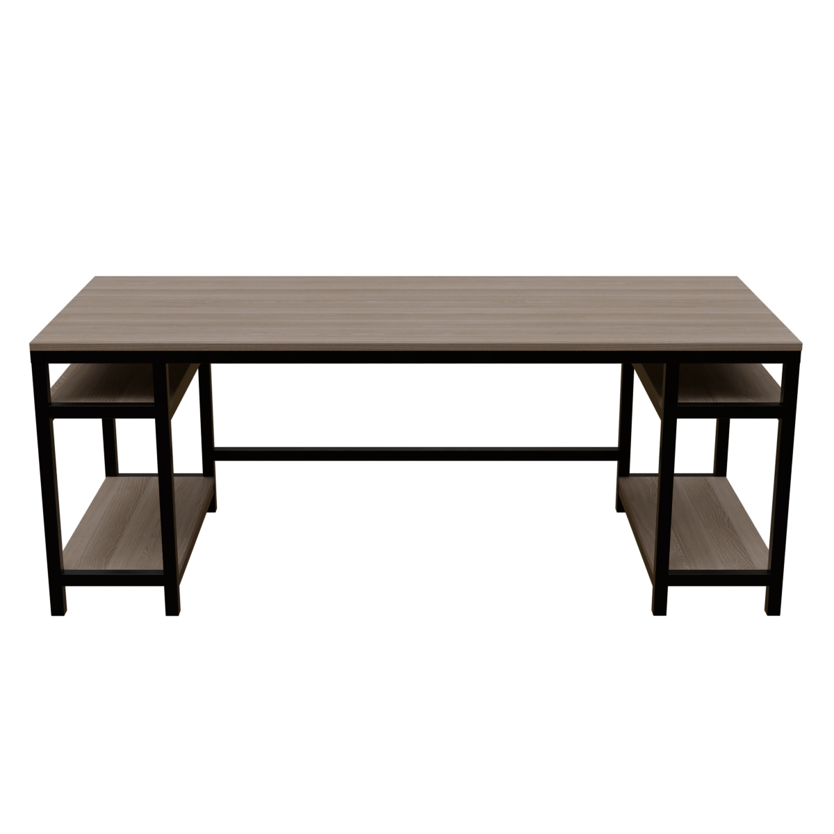 Edward Computer Table With Open Storage By Riyan Luxiwood.