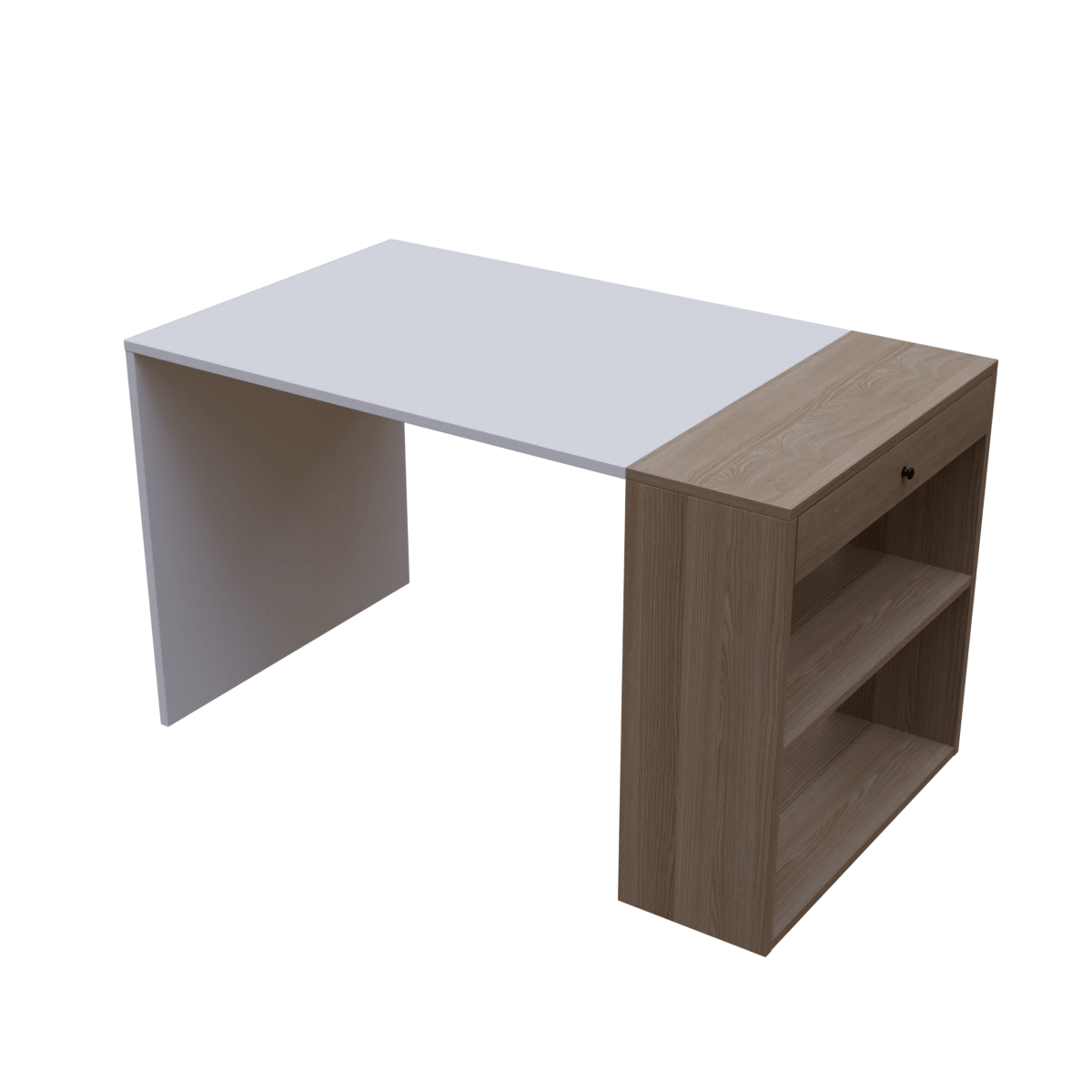 Pacific Computer Table Open With Storage By Riyan Luxiwood.
