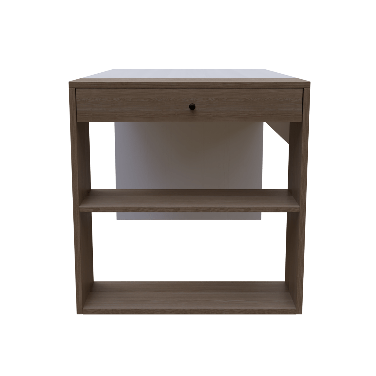 Pacific Computer Table Open With Storage By Riyan Luxiwood.