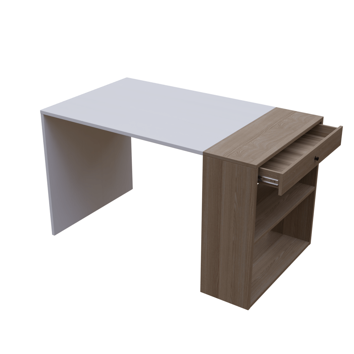 Pacific Computer Table Open With Storage By Riyan Luxiwood.