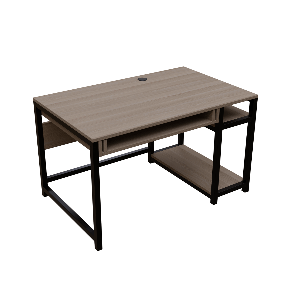 Carter Computer Table With Open Storage By Riyan Luxiwood.