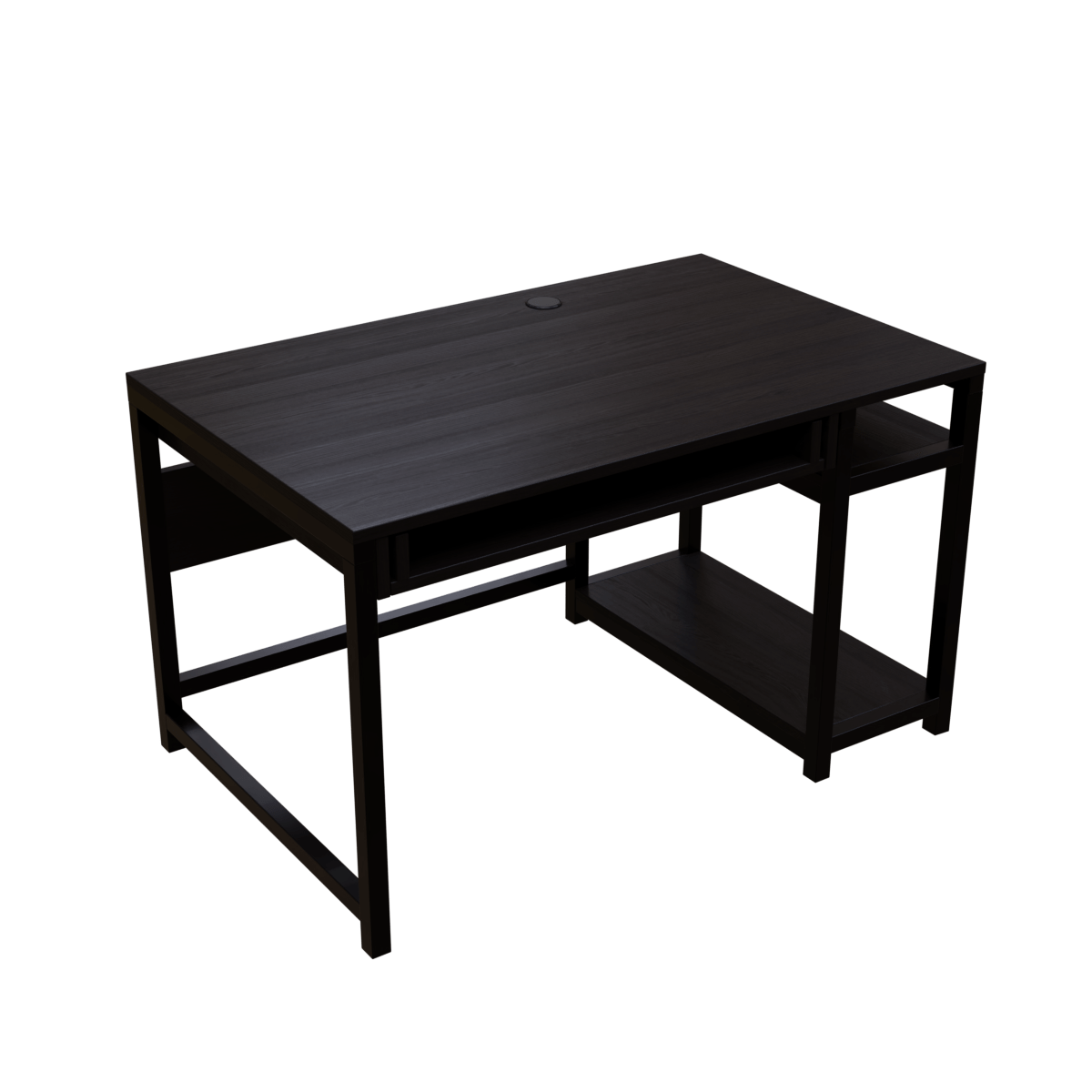 Carter Computer Table With Open Storage By Riyan Luxiwood.