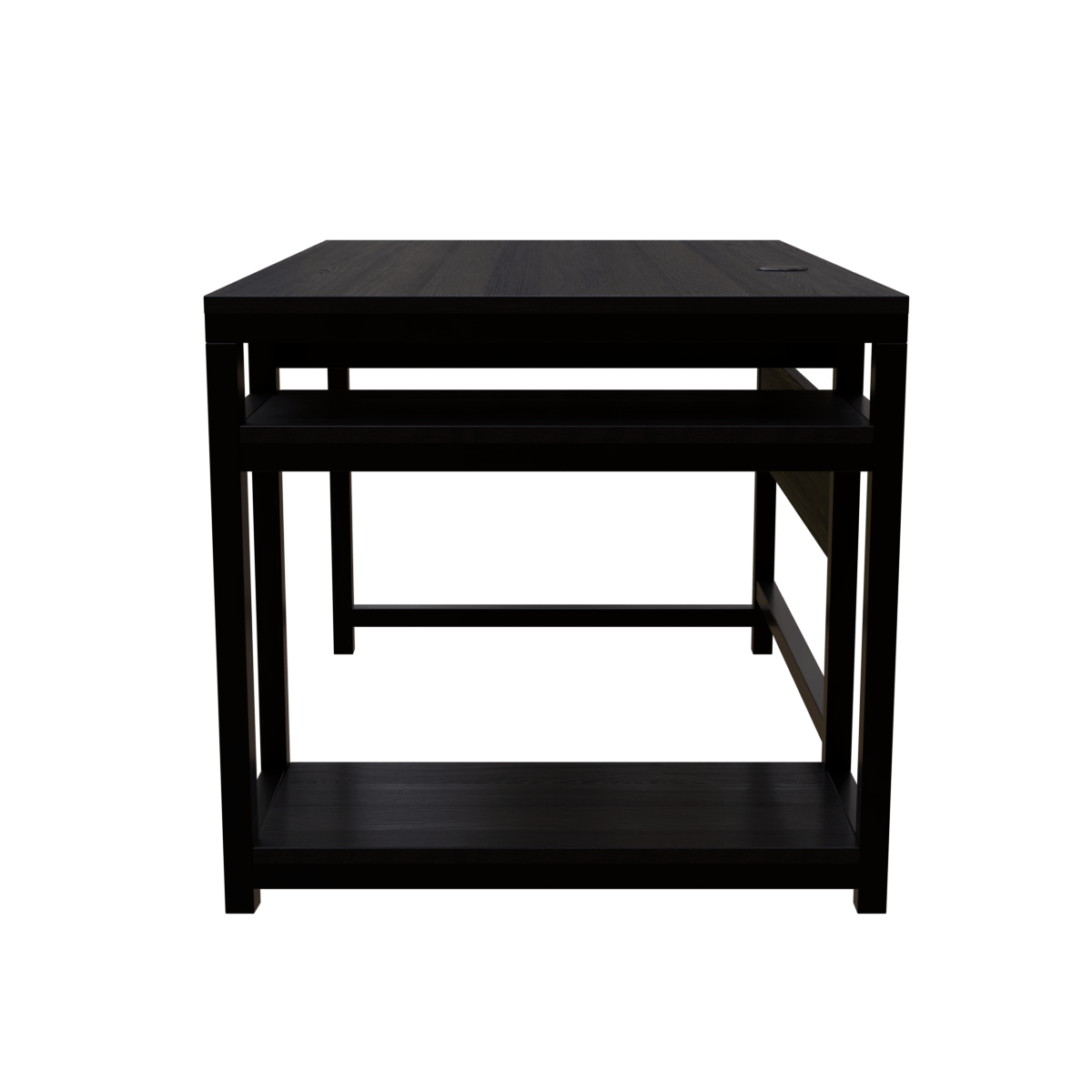 Carter Computer Table With Open Storage By Riyan Luxiwood.
