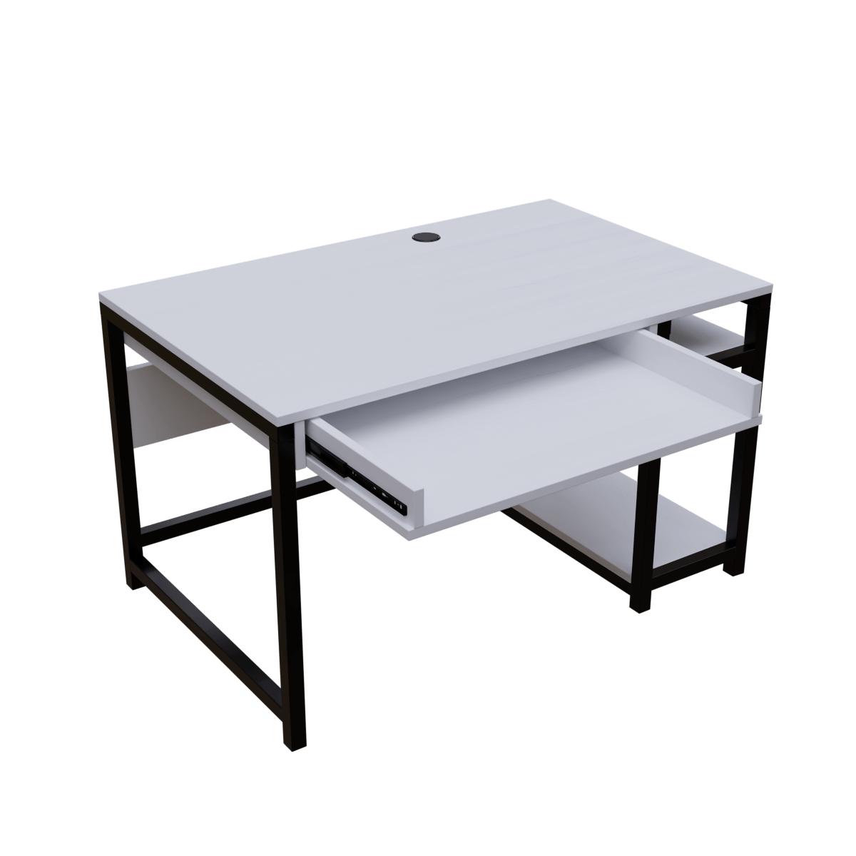 Carter Computer Table With Open Storage By Riyan Luxiwood.