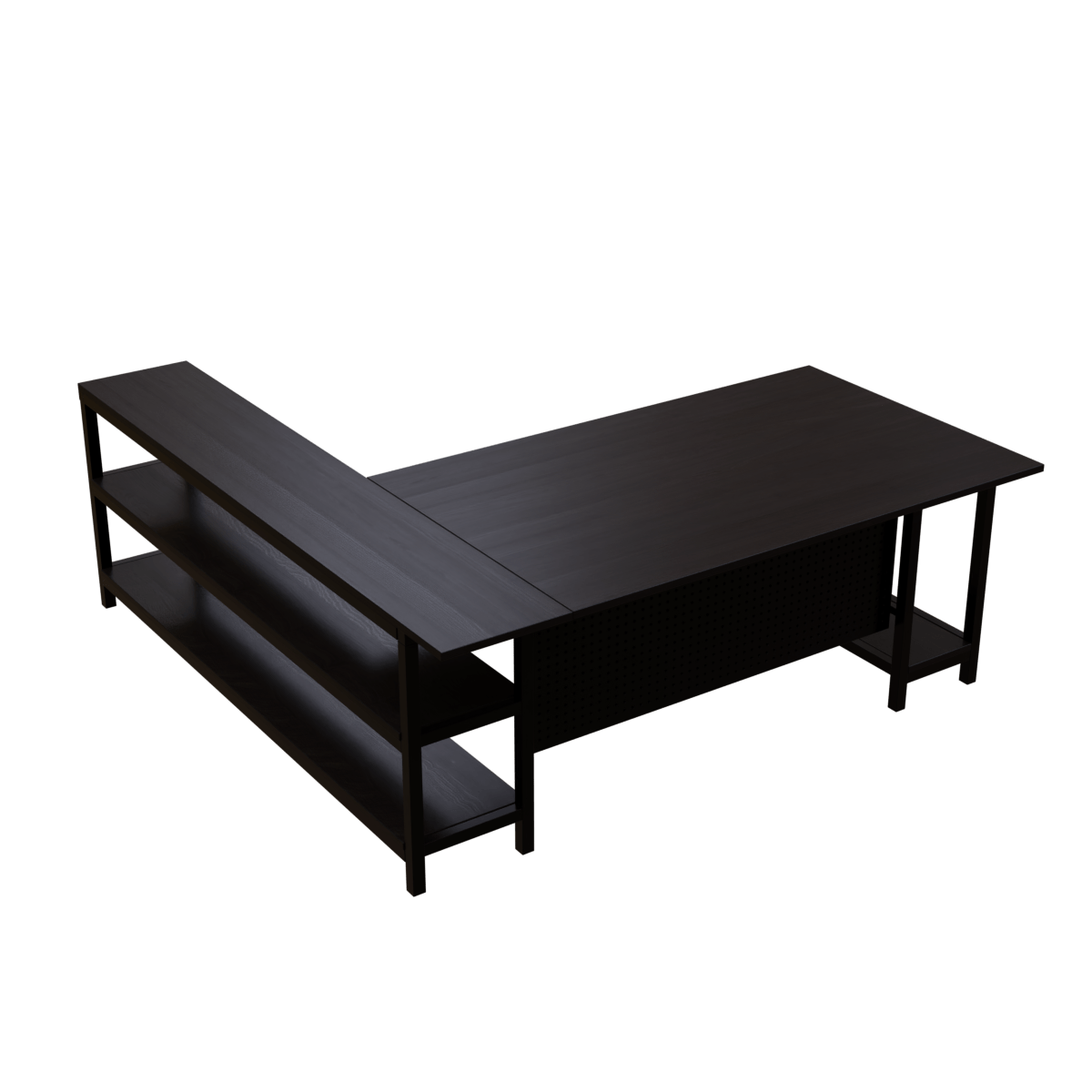Marvin study Table With Open Storage by Riyan Luxiwood.
