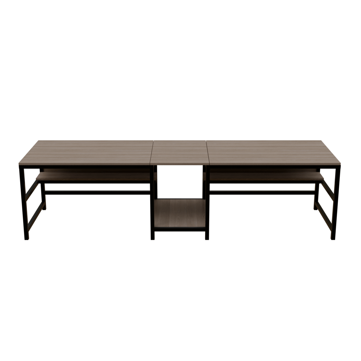 Dublin Computer Table With Open Storage By Riyan Luxiwood.