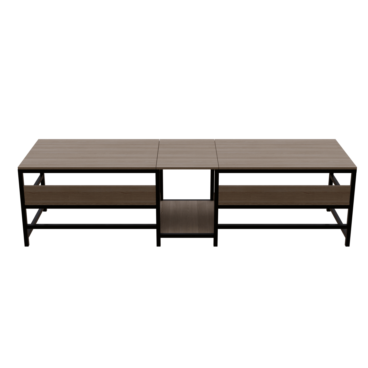 Dublin Computer Table With Open Storage By Riyan Luxiwood.