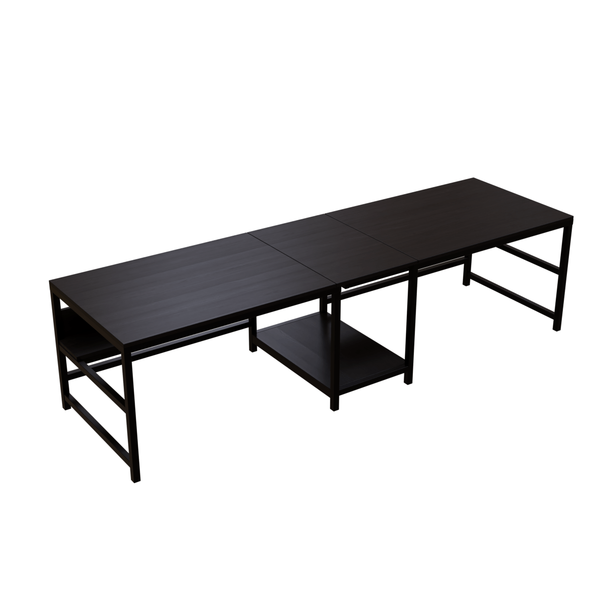 Dublin Computer Table With Open Storage By Riyan Luxiwood.