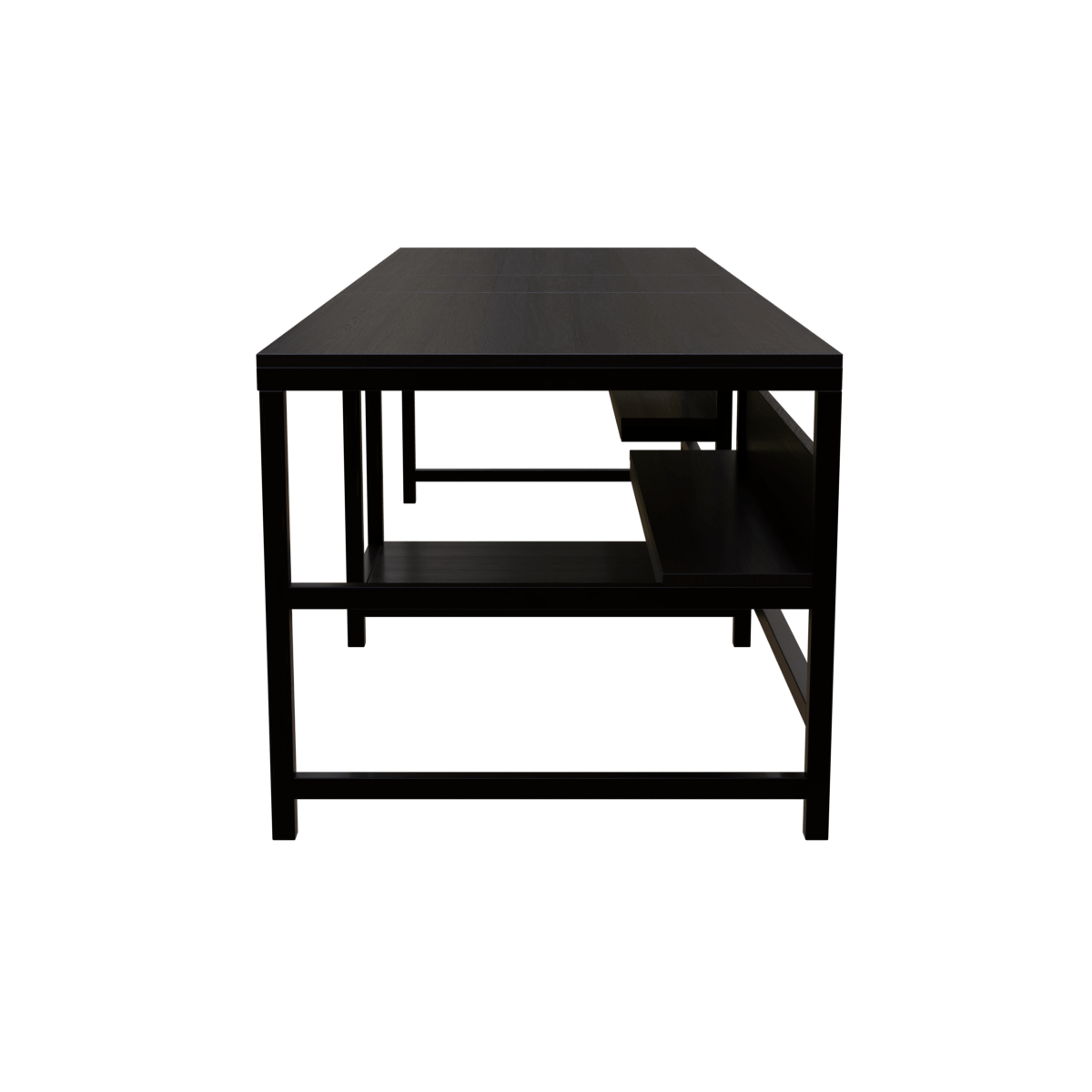 Dublin Computer Table With Open Storage By Riyan Luxiwood.