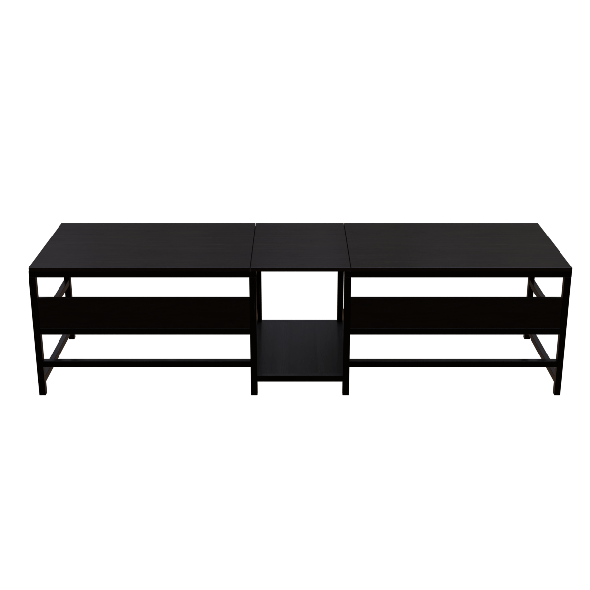 Dublin Computer Table With Open Storage By Riyan Luxiwood.