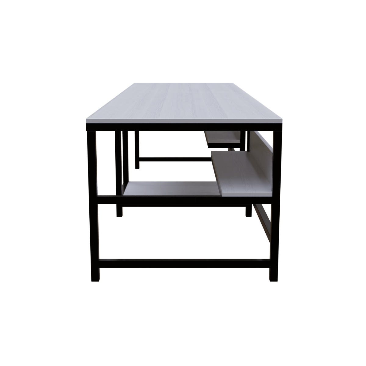 Dublin Computer Table With Open Storage By Riyan Luxiwood.