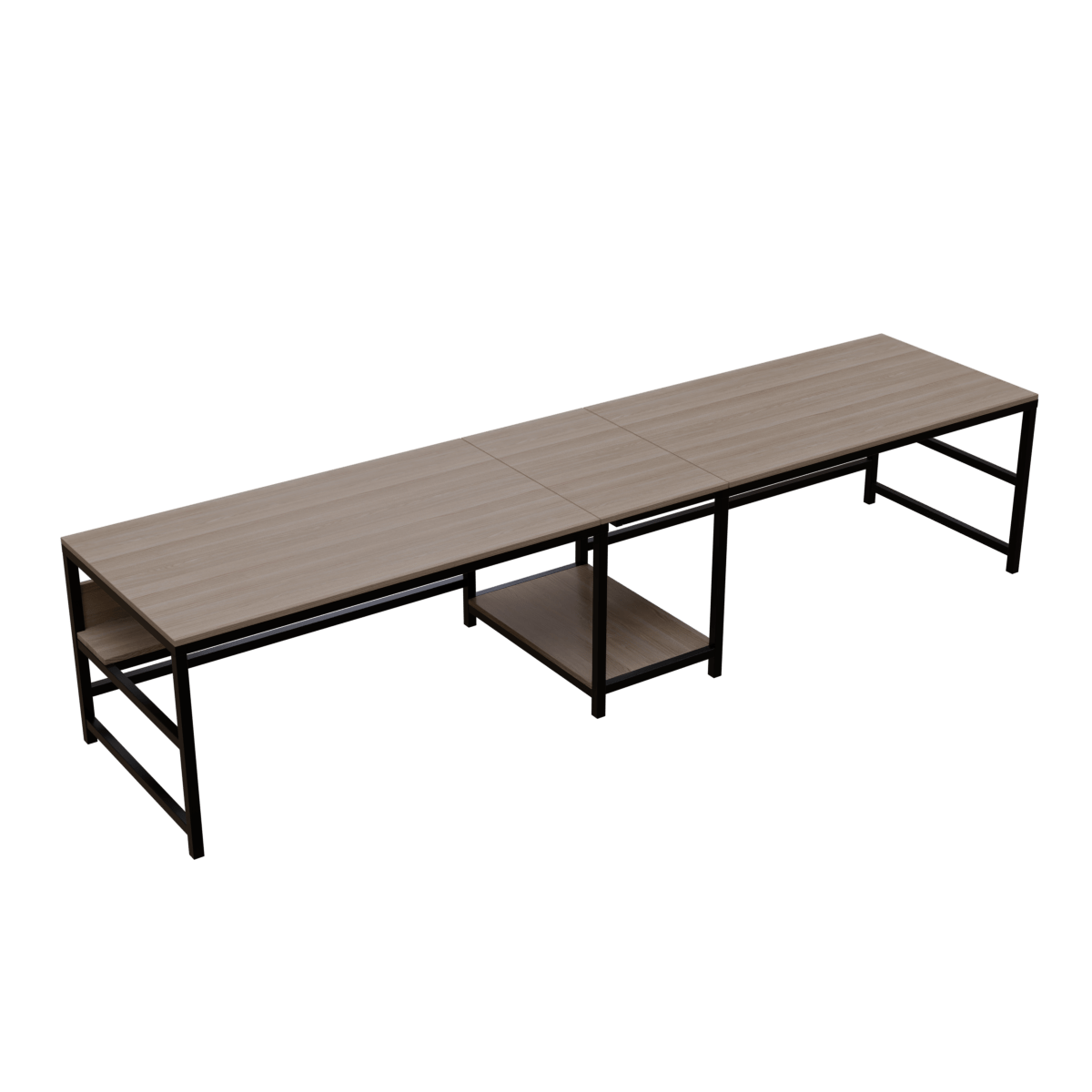Dublin Computer Table With Open Storage By Riyan Luxiwood.