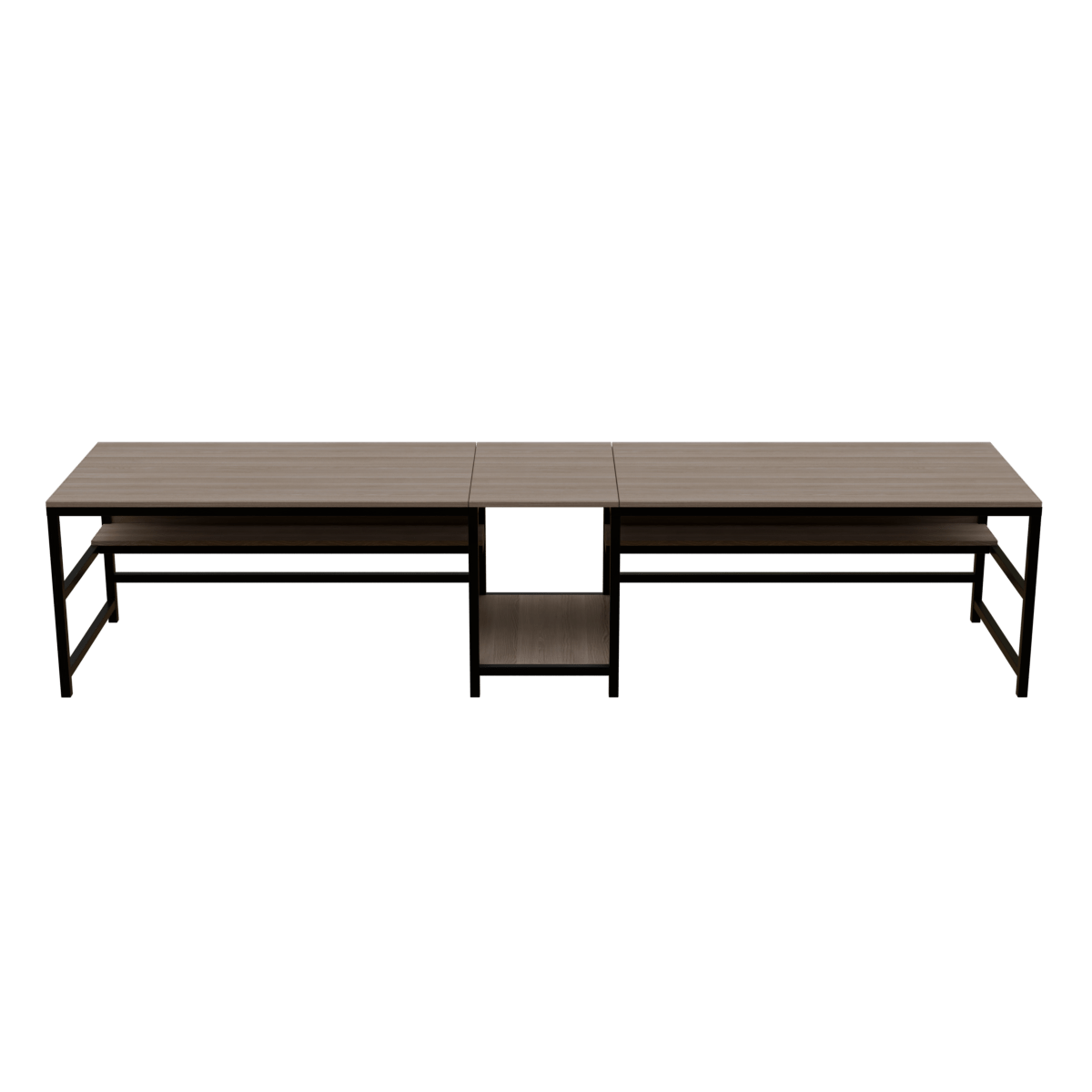 Dublin Computer Table With Open Storage By Riyan Luxiwood.