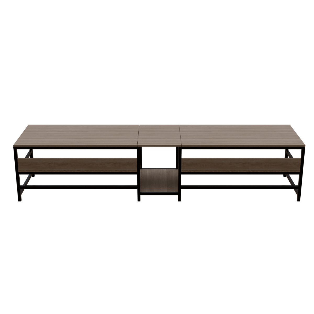 Dublin Computer Table With Open Storage By Riyan Luxiwood.