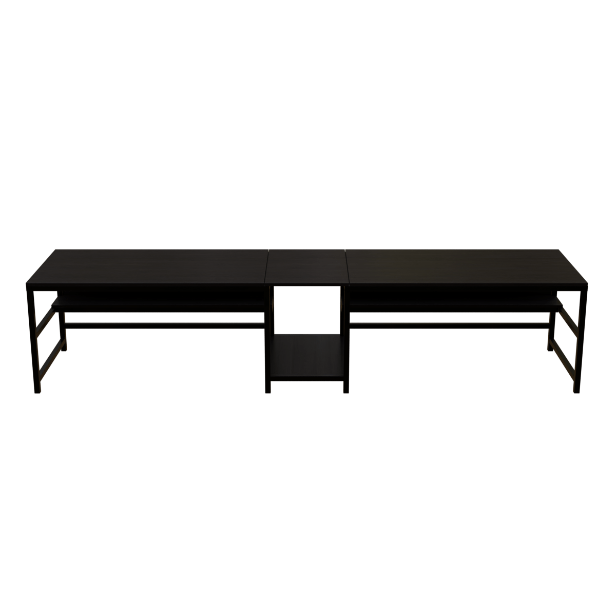 Dublin Computer Table With Open Storage By Riyan Luxiwood.