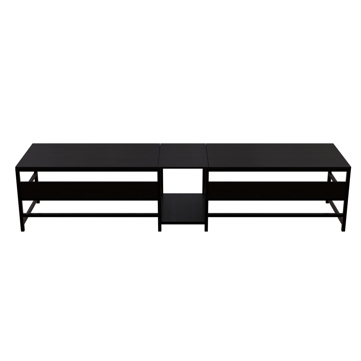Dublin Computer Table With Open Storage By Riyan Luxiwood.