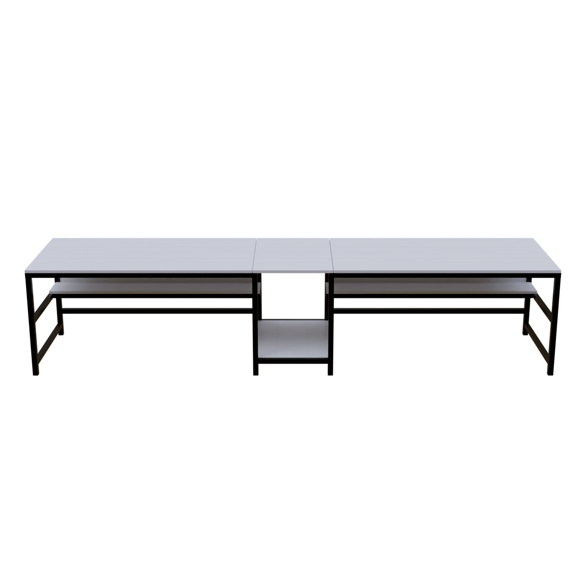 Dublin Computer Table With Open Storage By Riyan Luxiwood.