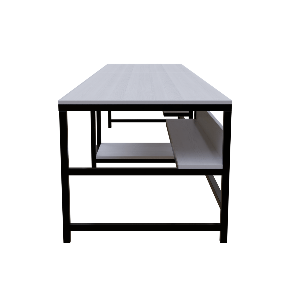Dublin Computer Table With Open Storage By Riyan Luxiwood.