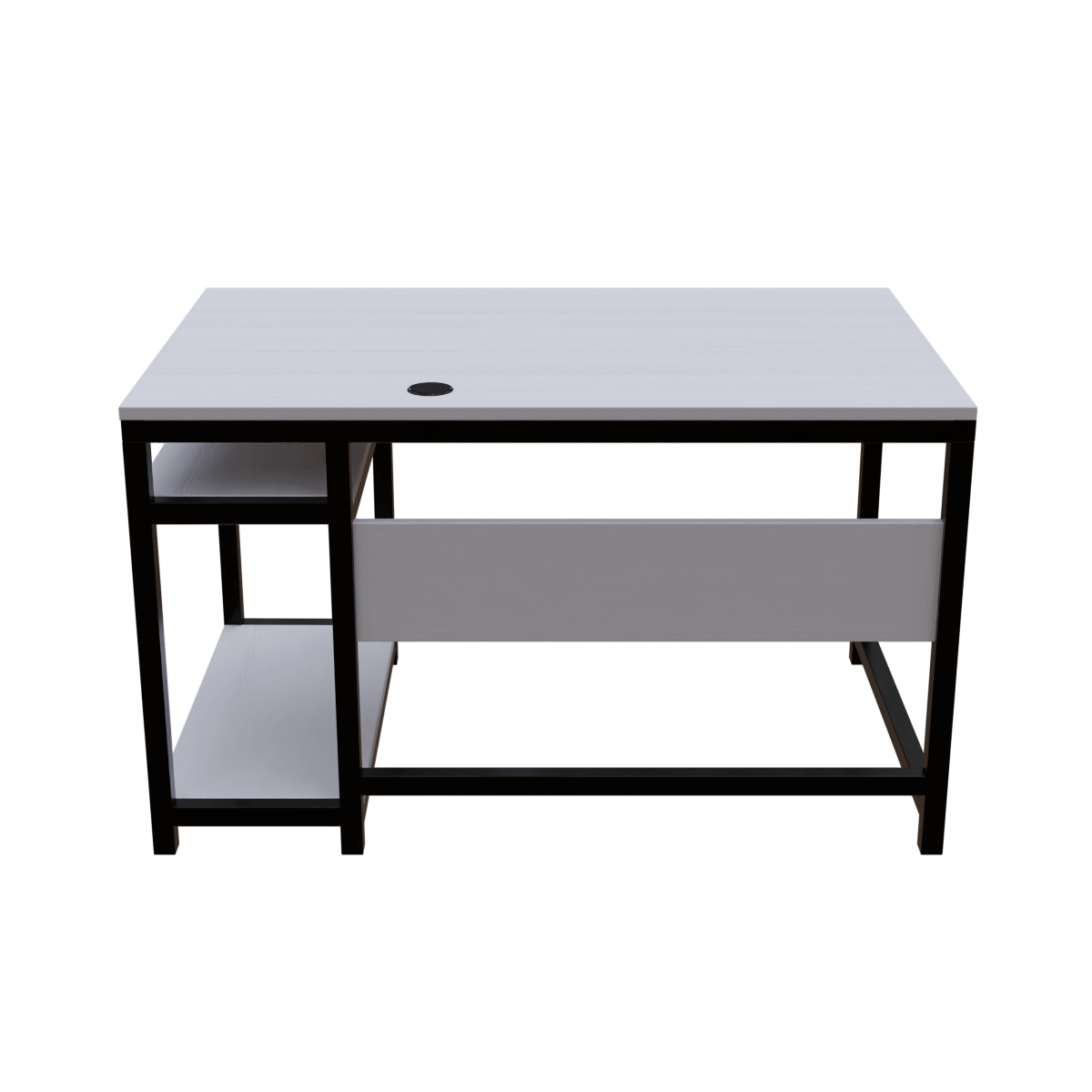 Carter Computer Table With Open Storage By Riyan Luxiwood.