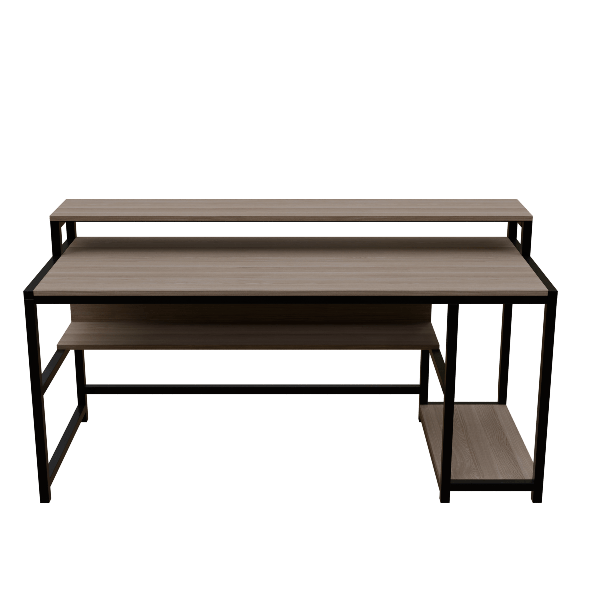 Trio Computer Table With Open Storage By Riyan Luxiwood.