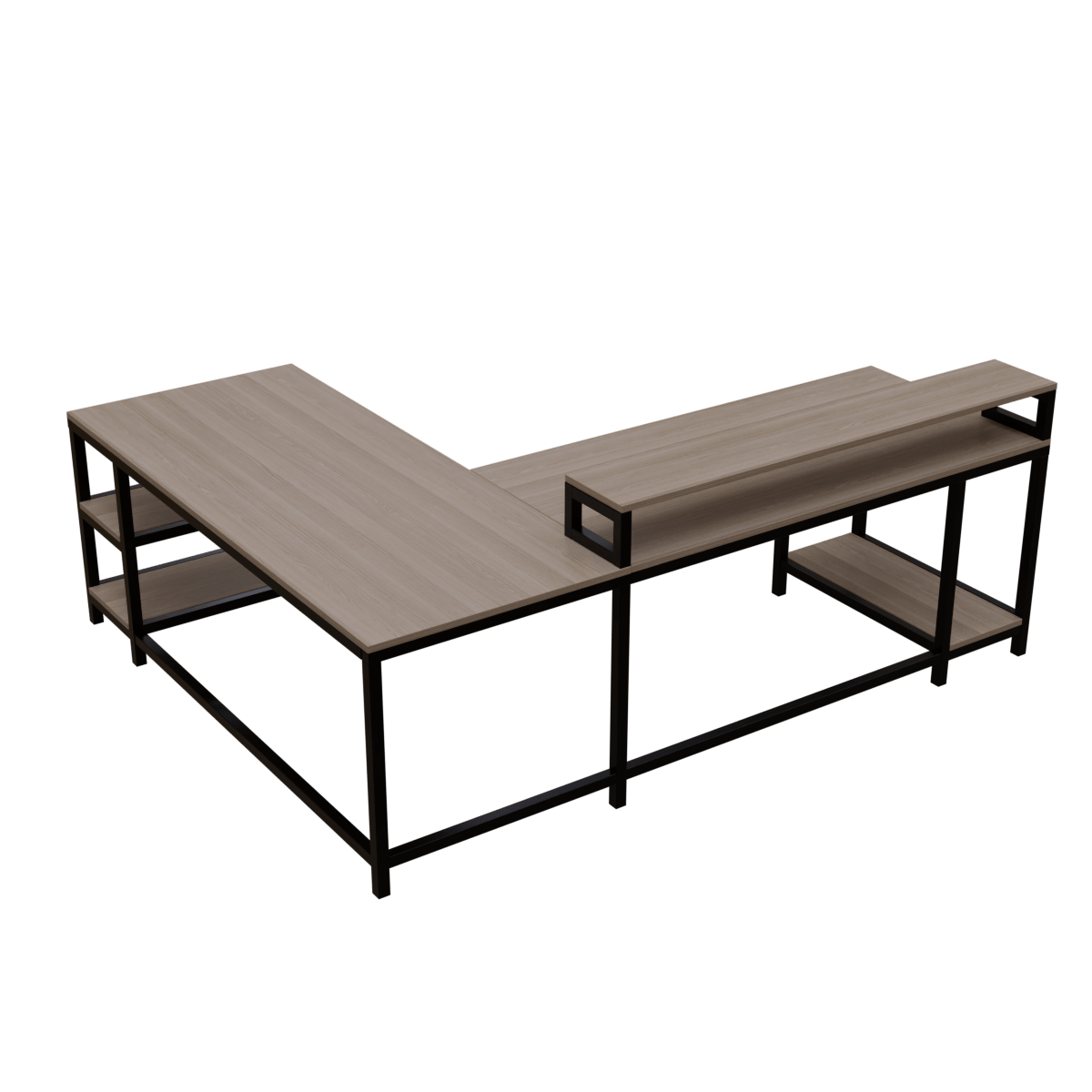 Archice Computer Table With Open Storage By Riyan Luxiwood.