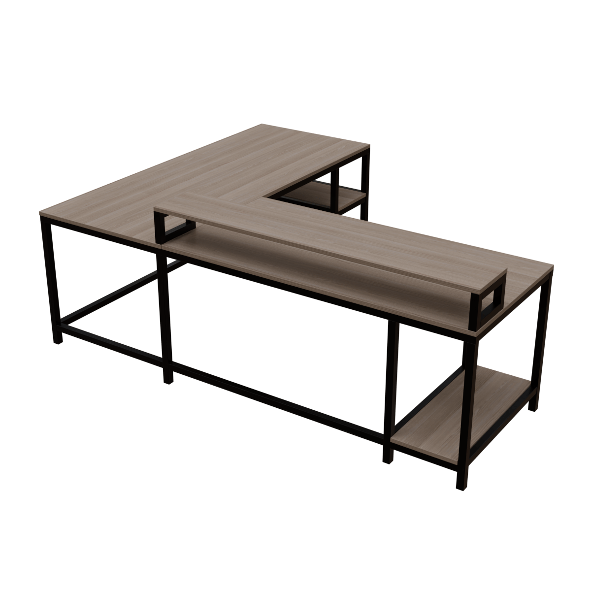 Archice Computer Table With Open Storage By Riyan Luxiwood.