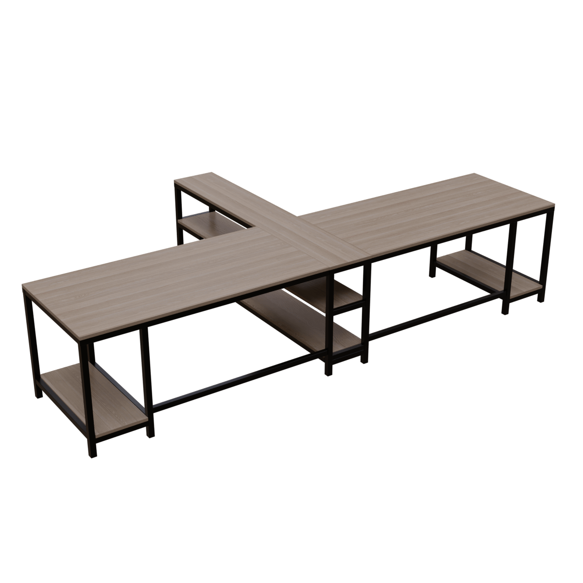 Haldin Computer Table With Open Storage By Riyan Luxiwood.
