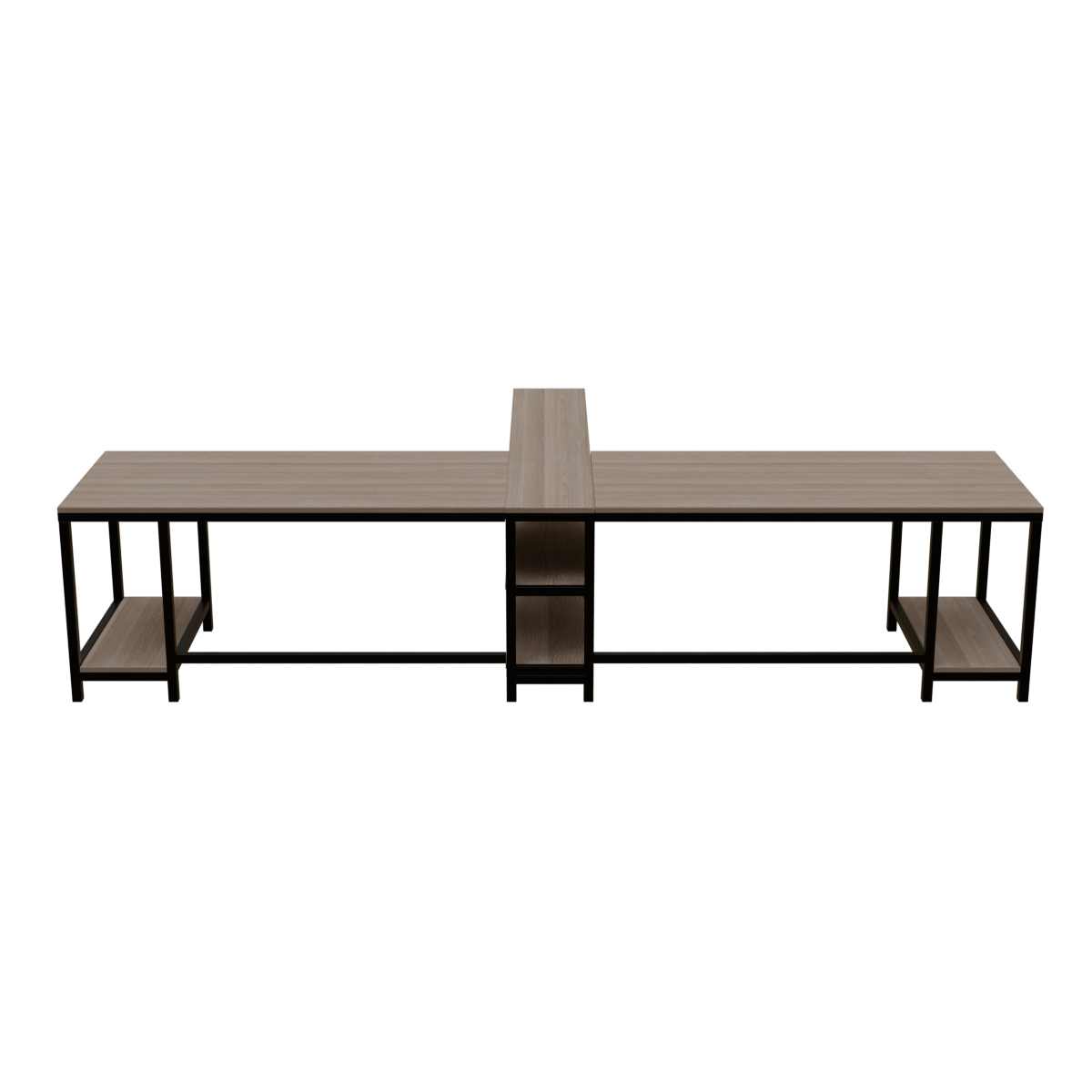 Haldin Computer Table With Open Storage By Riyan Luxiwood.