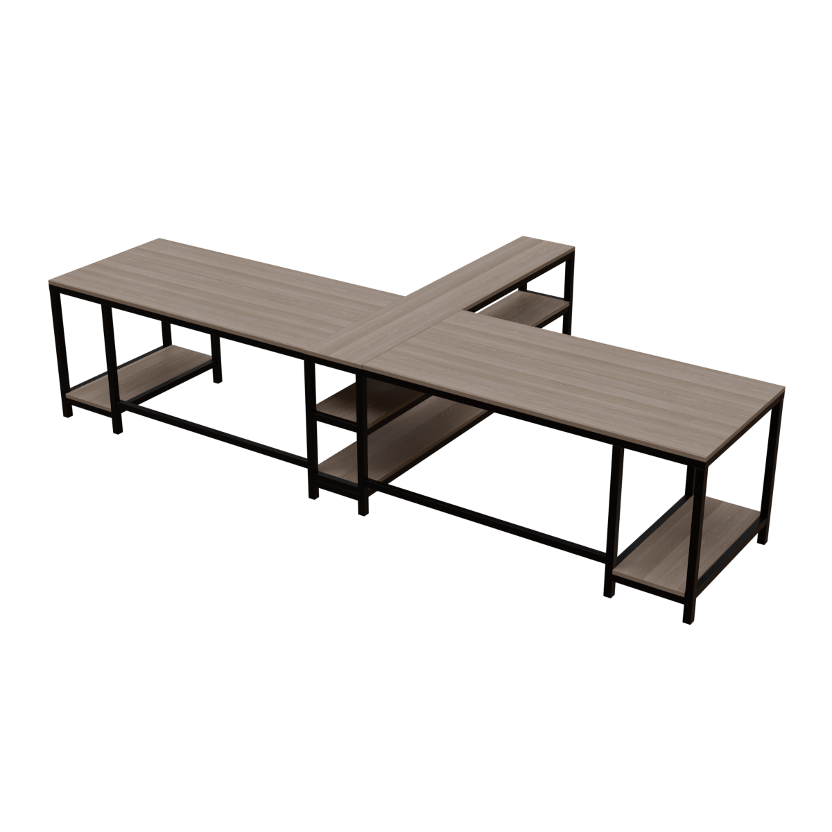 Haldin Computer Table With Open Storage By Riyan Luxiwood.