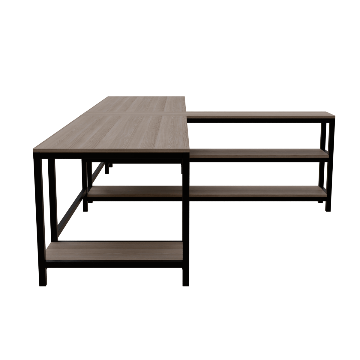 Haldin Computer Table With Open Storage By Riyan Luxiwood.