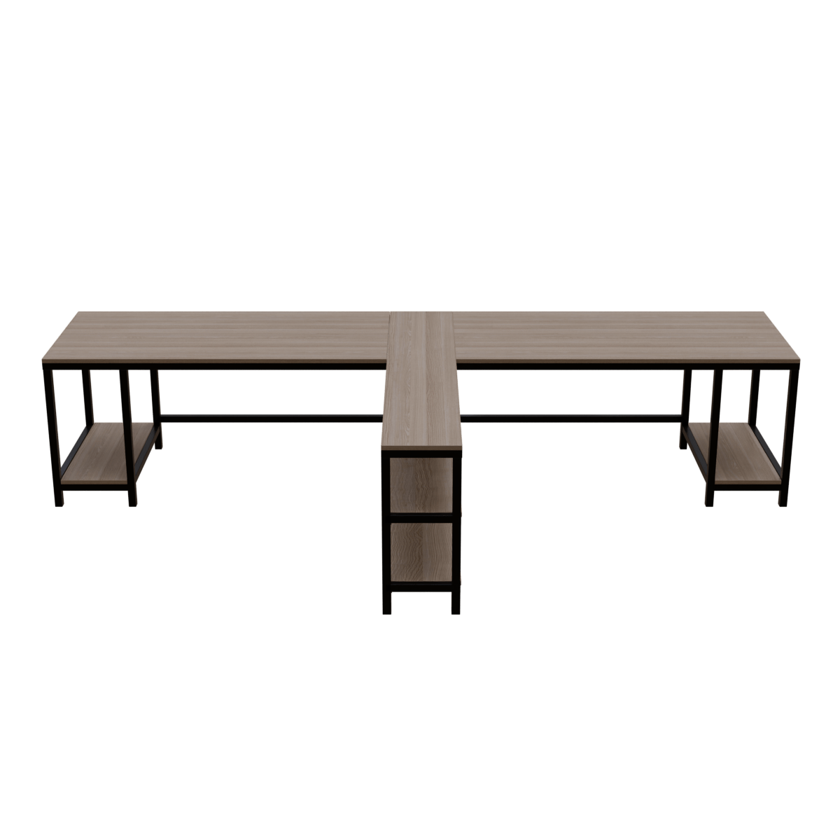 Haldin Computer Table With Open Storage By Riyan Luxiwood.