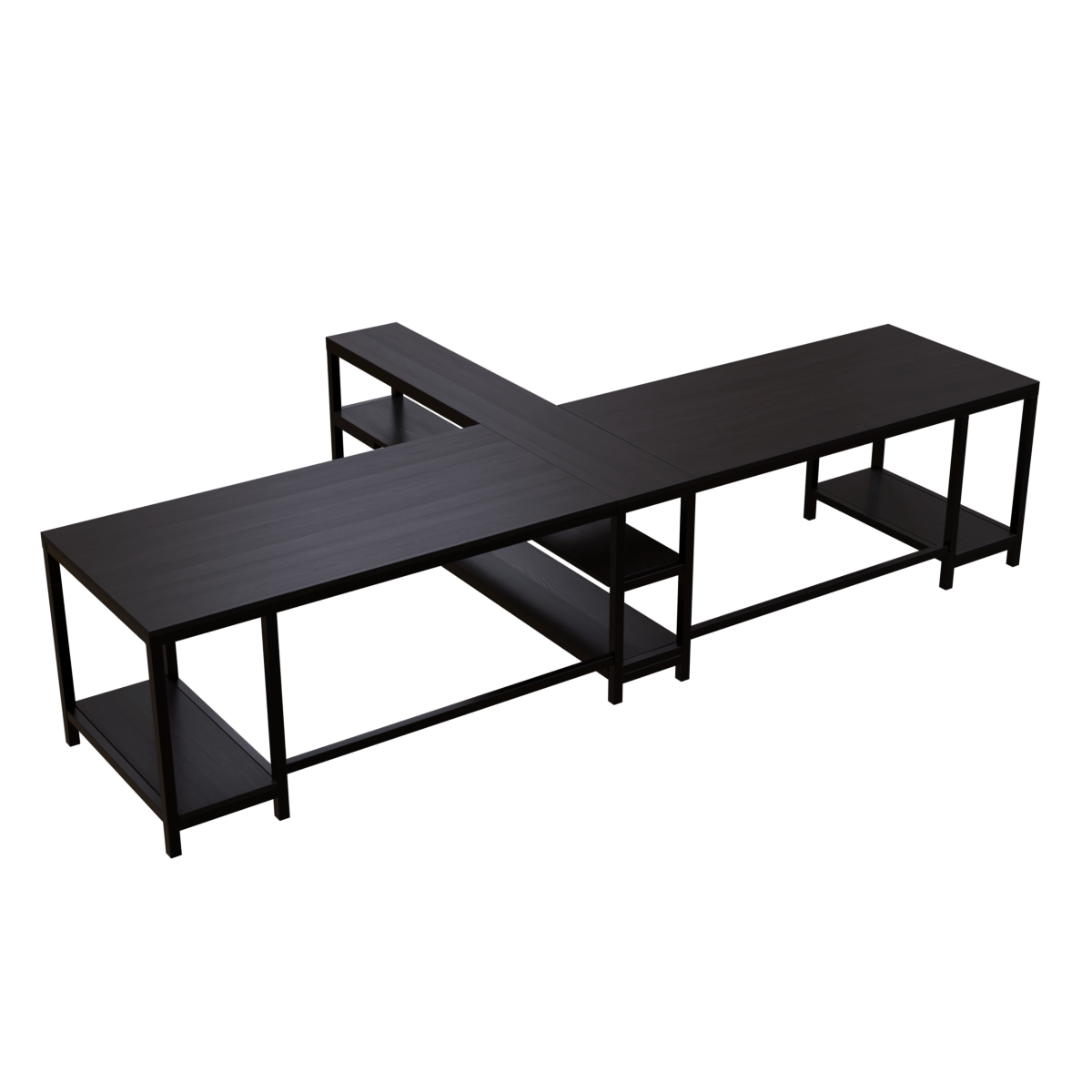 Haldin Computer Table With Open Storage By Riyan Luxiwood.