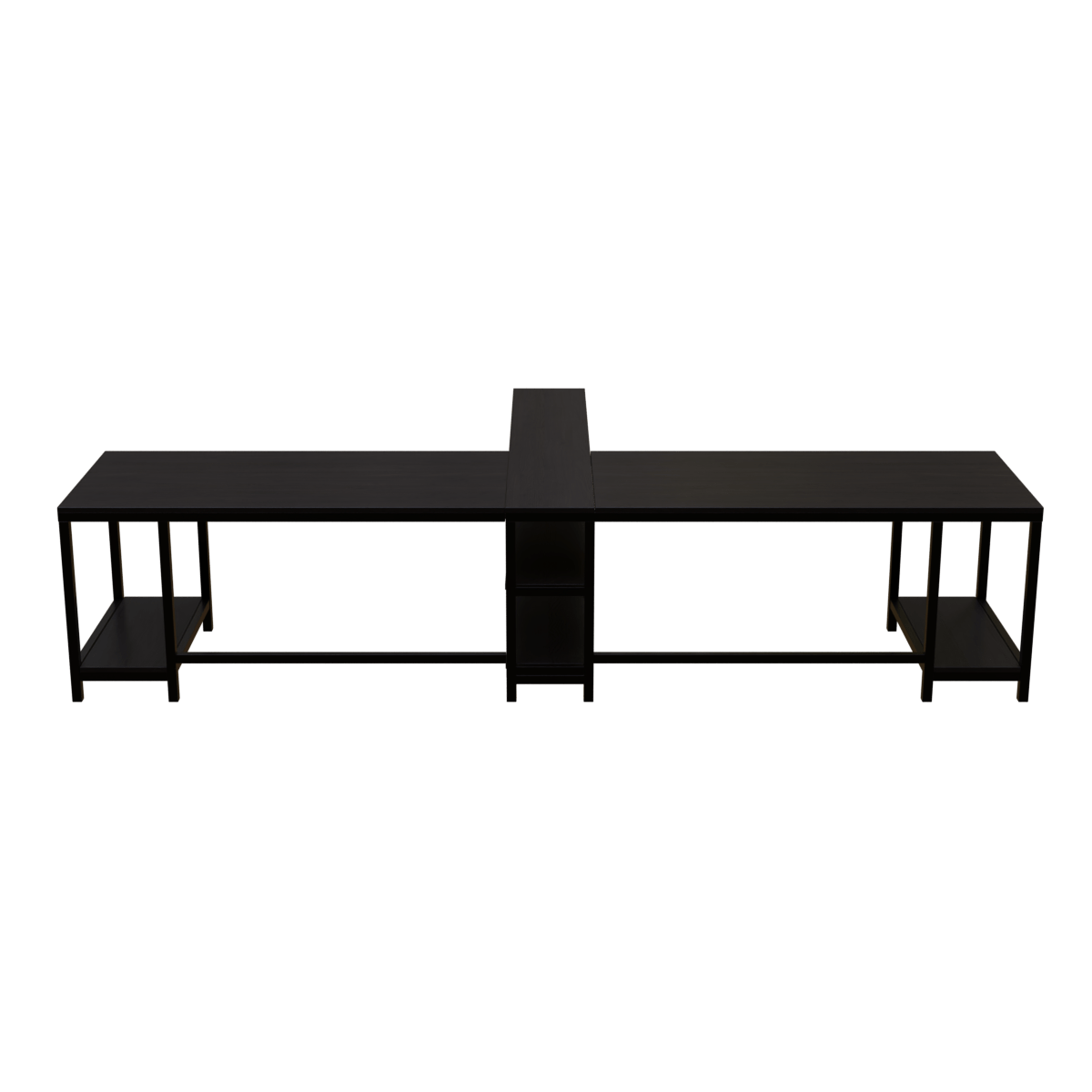 Haldin Computer Table With Open Storage By Riyan Luxiwood.