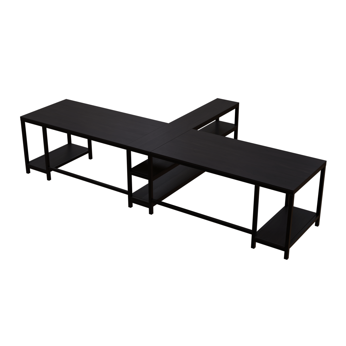 Haldin Computer Table With Open Storage By Riyan Luxiwood.