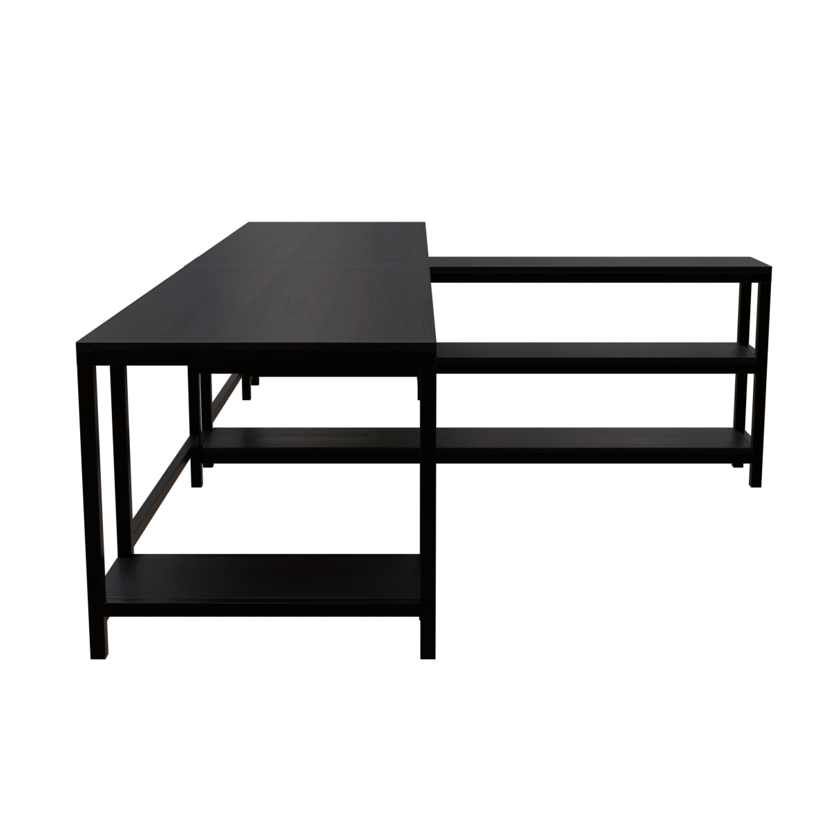 Haldin Computer Table With Open Storage By Riyan Luxiwood.