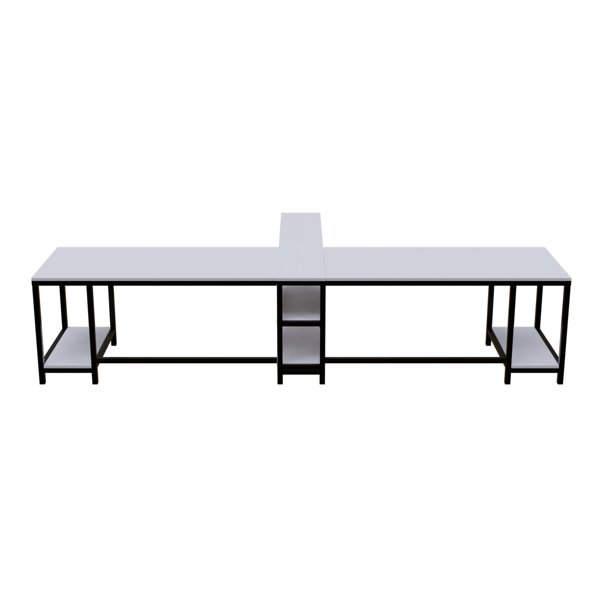 Haldin Computer Table With Open Storage By Riyan Luxiwood.