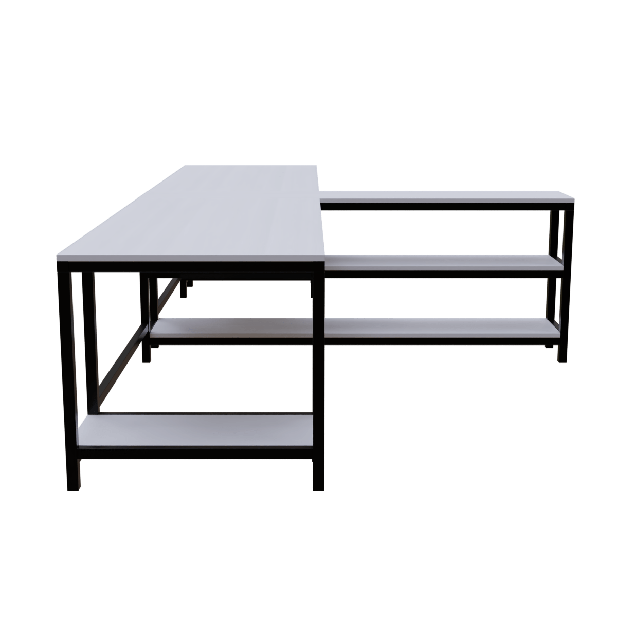 Haldin Computer Table With Open Storage By Riyan Luxiwood.