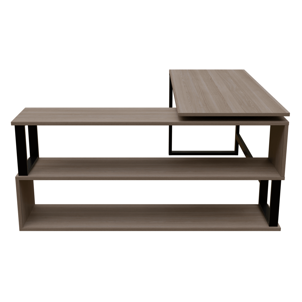 L Shaped Executive Desk with Storage Design by Riyan Luxiwood